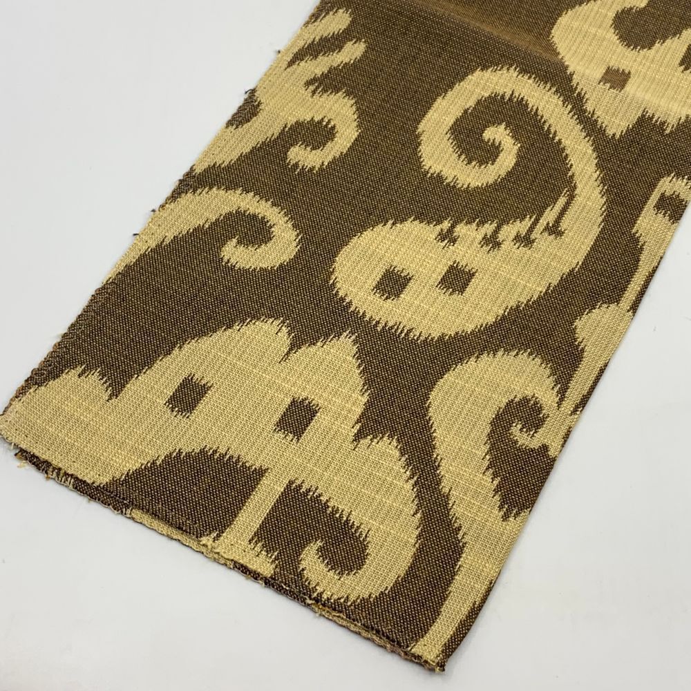 NWT Kravet Sienna Brown Abstract Rayon/Cotton Fabric‎ Sample/Remnant Crafts